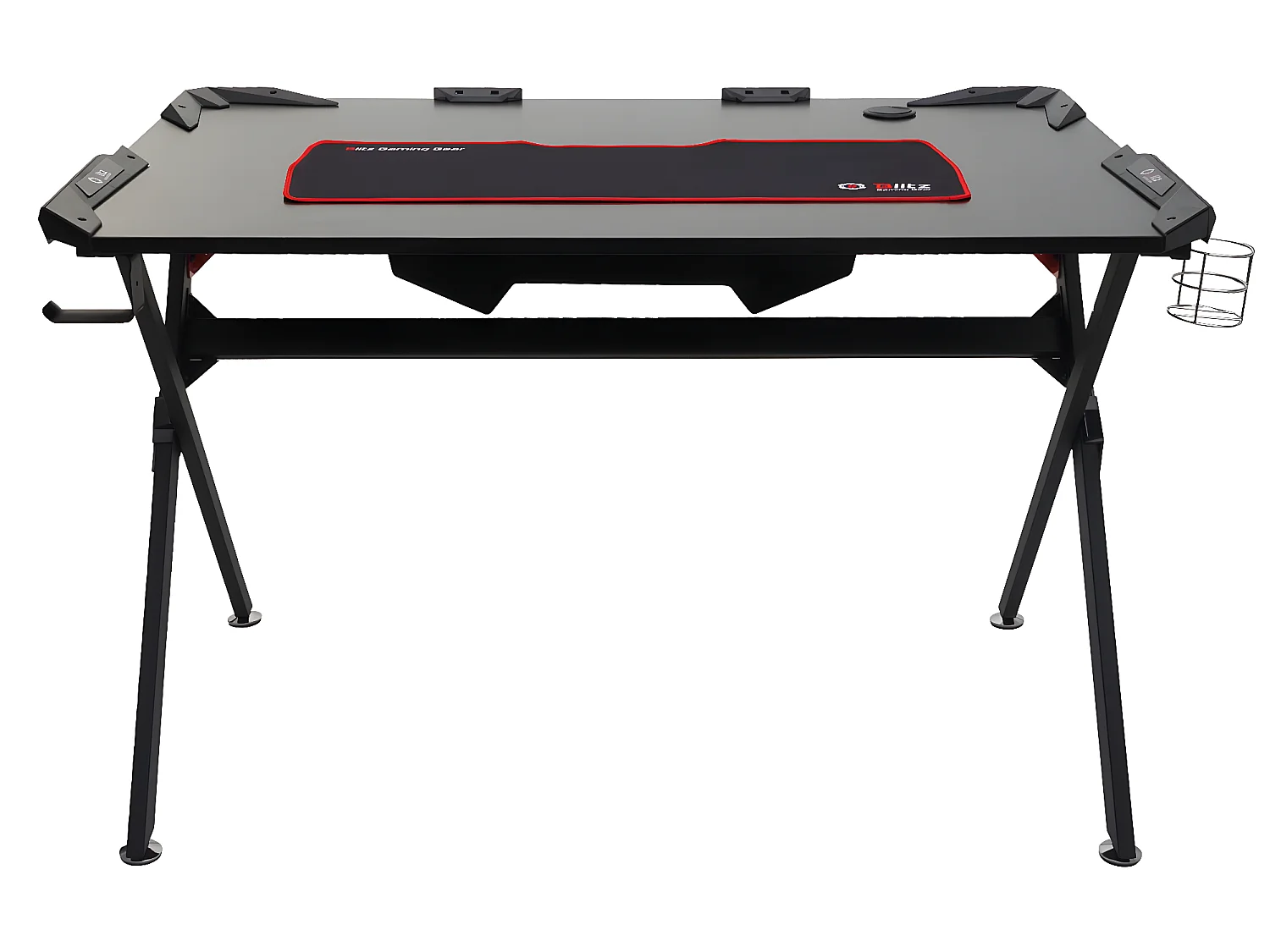 Scrivania porta computer PC gaming ragazzi MCW-F11 120x75cm nero