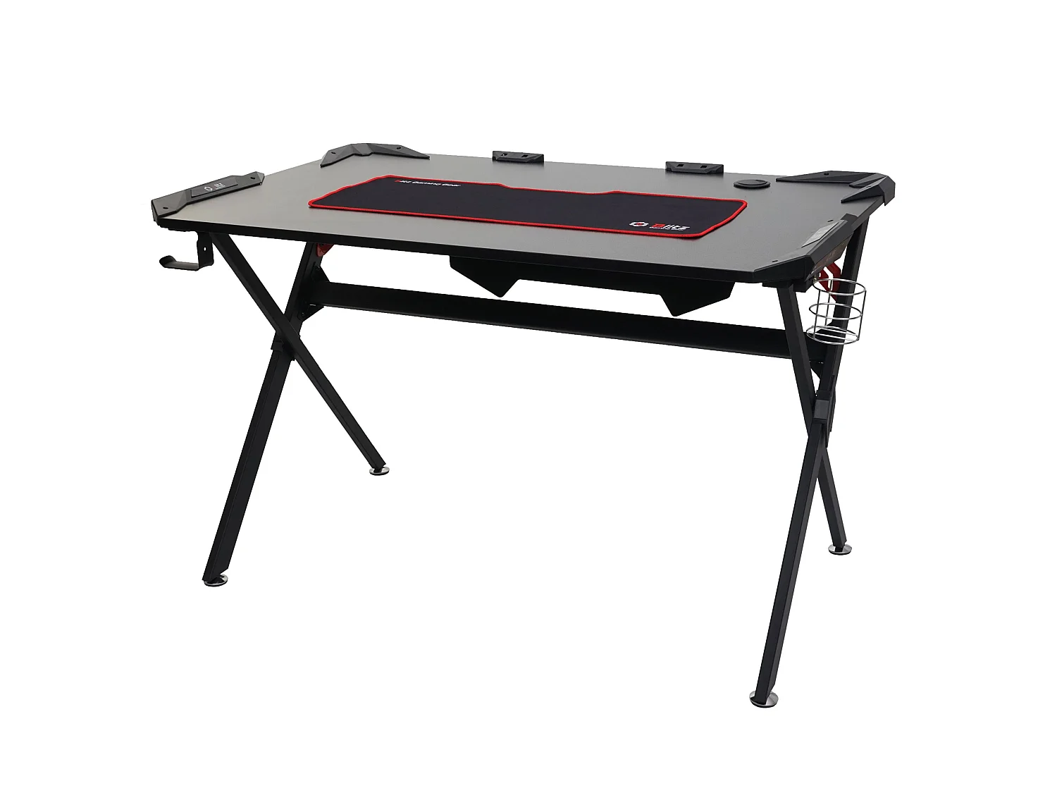 Schreibtisch MCW-F11, Computertisch Jugend-Schreibtisch, Gaming 120x75cm MVG schwarz