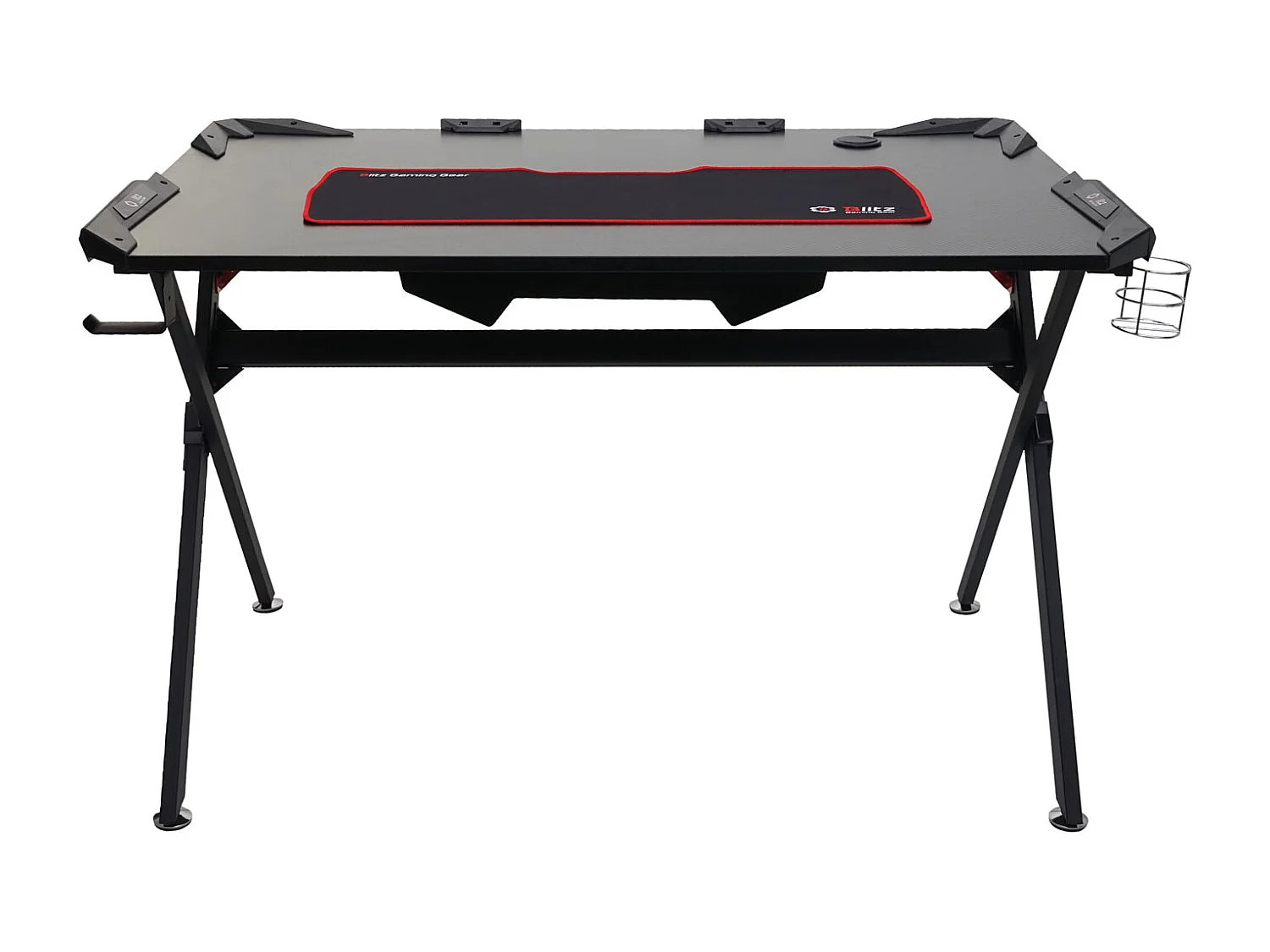 Schreibtisch MCW-F11, Computertisch Jugend-Schreibtisch, Gaming 120x75cm MVG schwarz