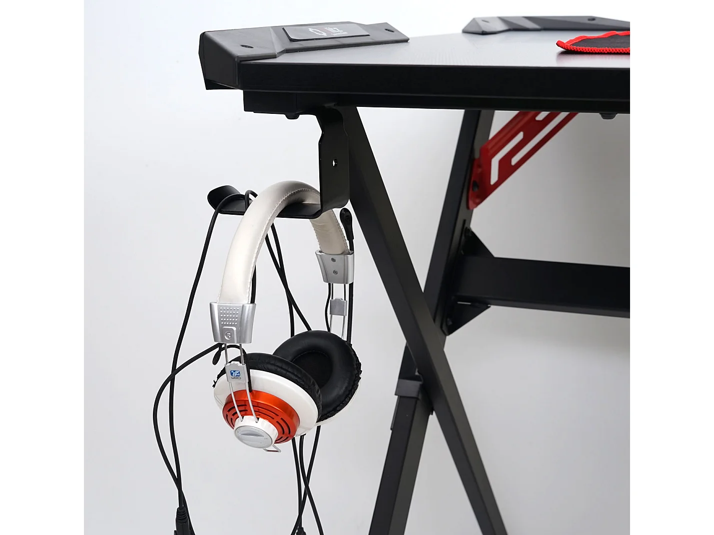 Schreibtisch MCW-F11, Computertisch Jugend-Schreibtisch, Gaming 120x75cm MVG schwarz