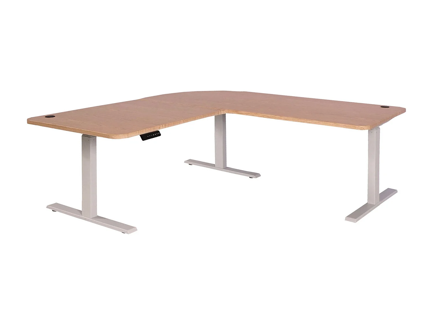 Eck-Schreibtisch MCW-D40, Hellbraun, weiß