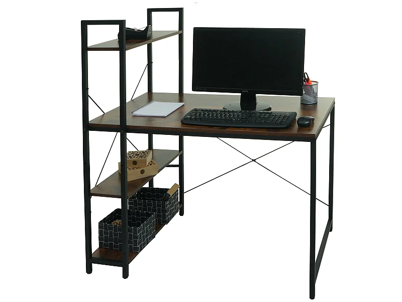 Bureau met legplank MCW-K81,  bruin