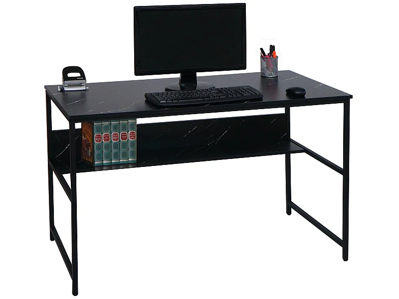 Bureau MCW-K80,  marmer look zwart