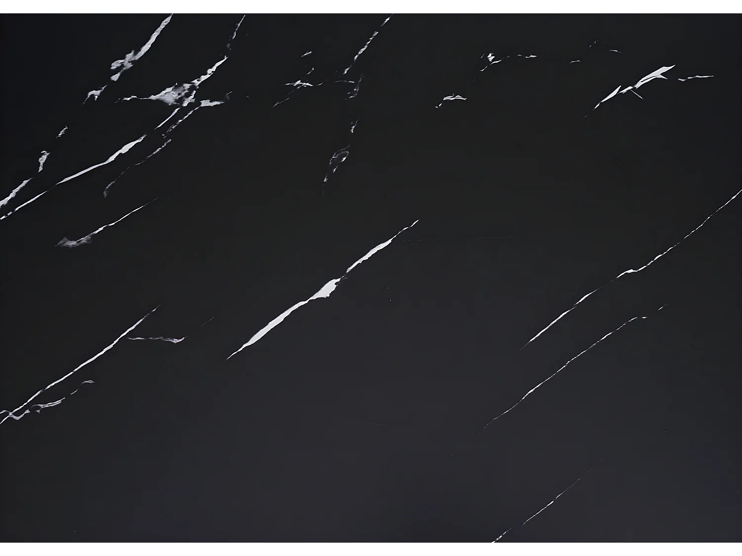 Scrivania tavolo tavolino ufficio MCW-K80 metallo MDF melaminico 120x60cm nero effetto marmo