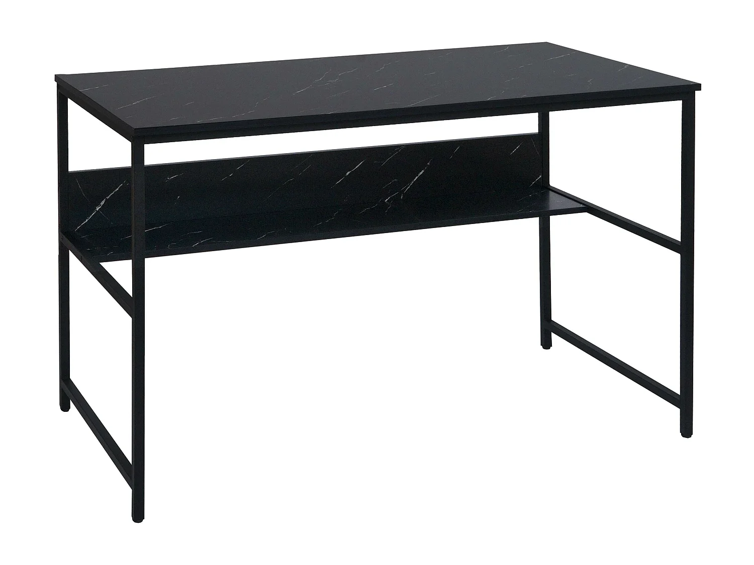 Secretária MCW-K80,  aspeto de mármore preto