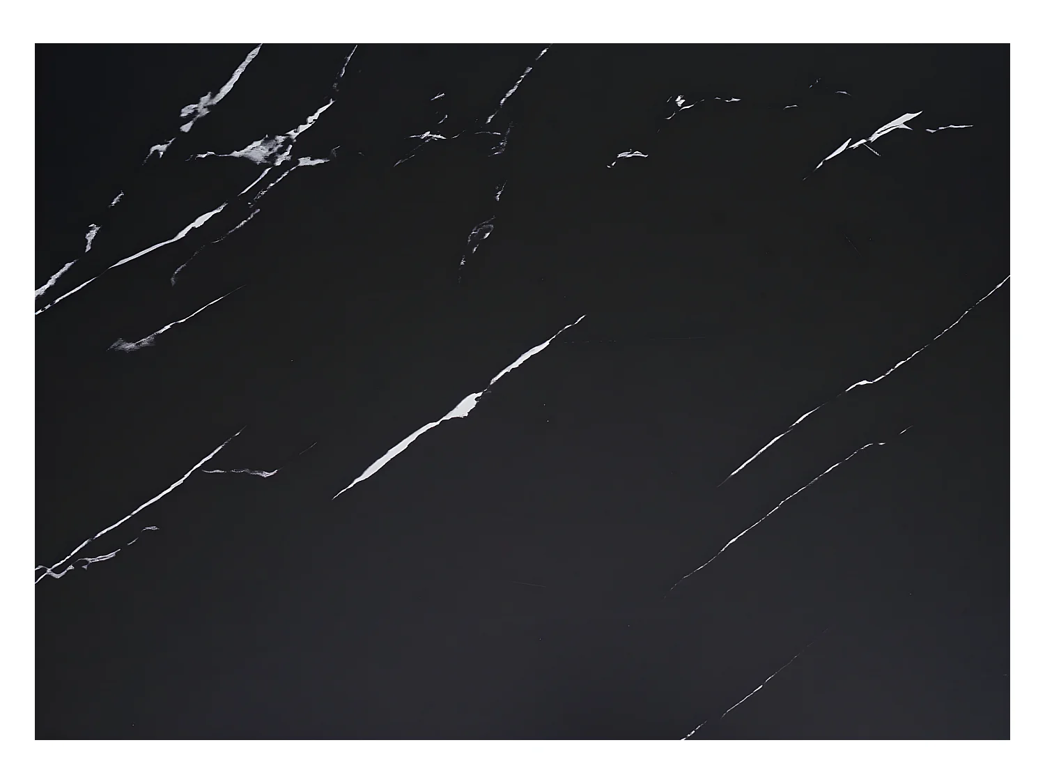 Secretária MCW-K80,  aspeto de mármore preto