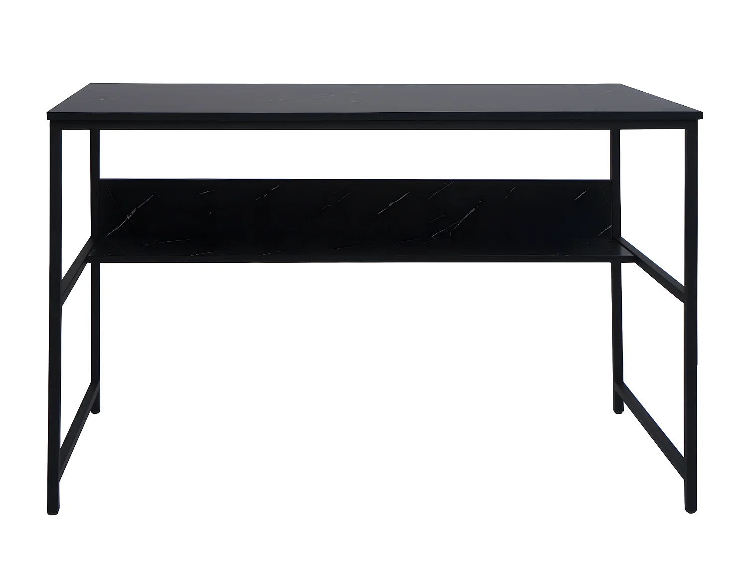 Secretária MCW-K80,  aspeto de mármore preto