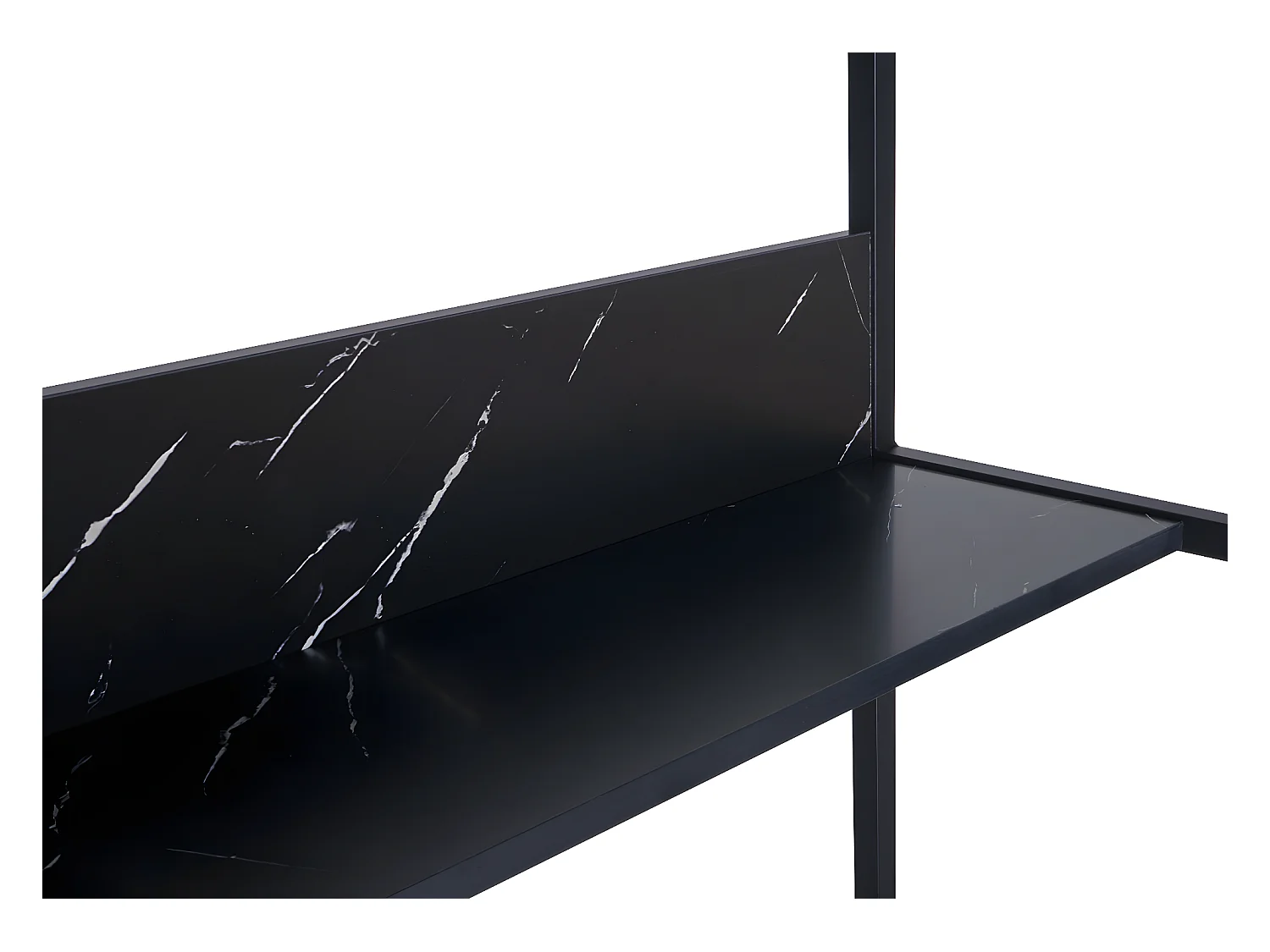 Secretária MCW-K80,  aspeto de mármore preto