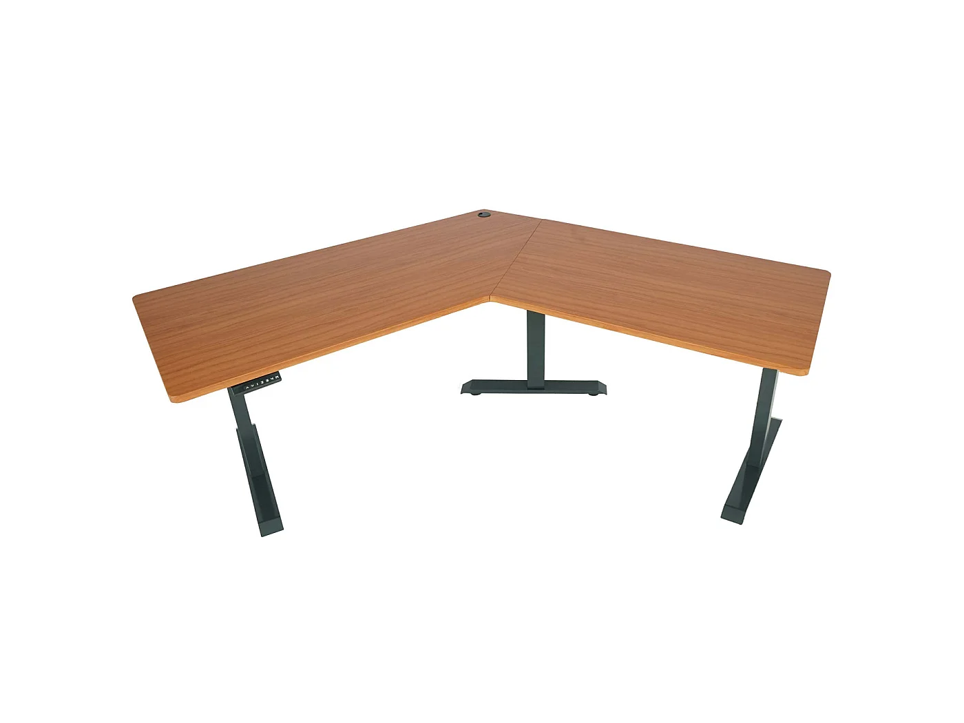 Schreibtisch MCW-D40, Natur, anthrazit-grau