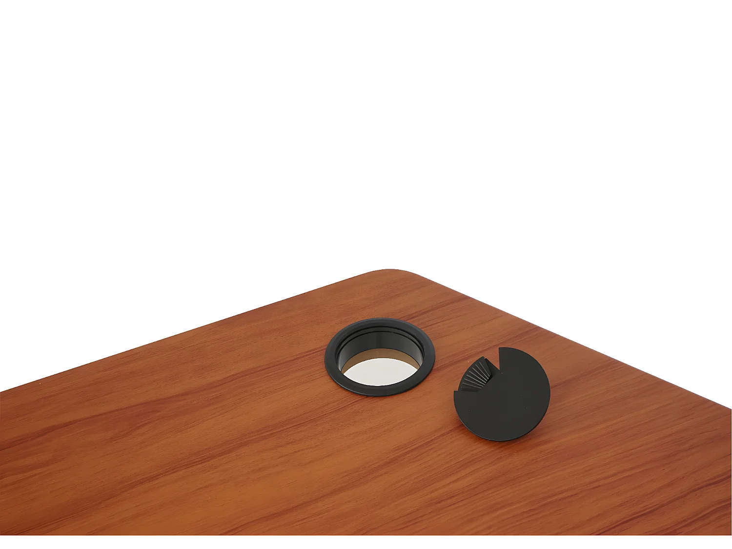 Schreibtisch MCW-D40, Natur, anthrazit-grau