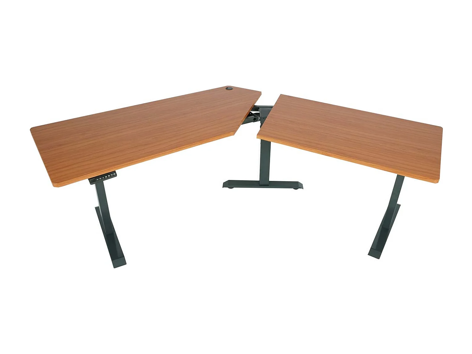 Schreibtisch MCW-D40, Natur, anthrazit-grau