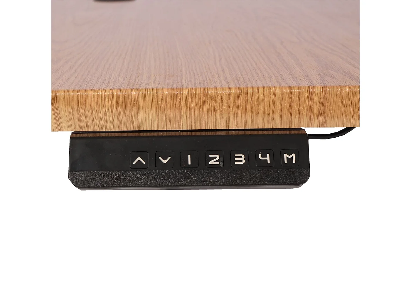 Eck-Schreibtisch MCW-D40, Braun Struktur, schwarz