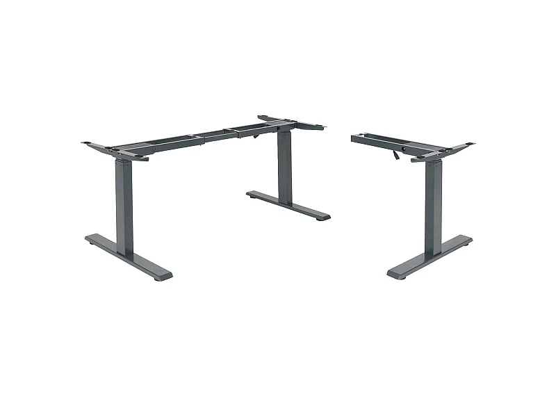 Gestell MCW-D40 für Eck-Schreibtisch, Anthrazit-grau