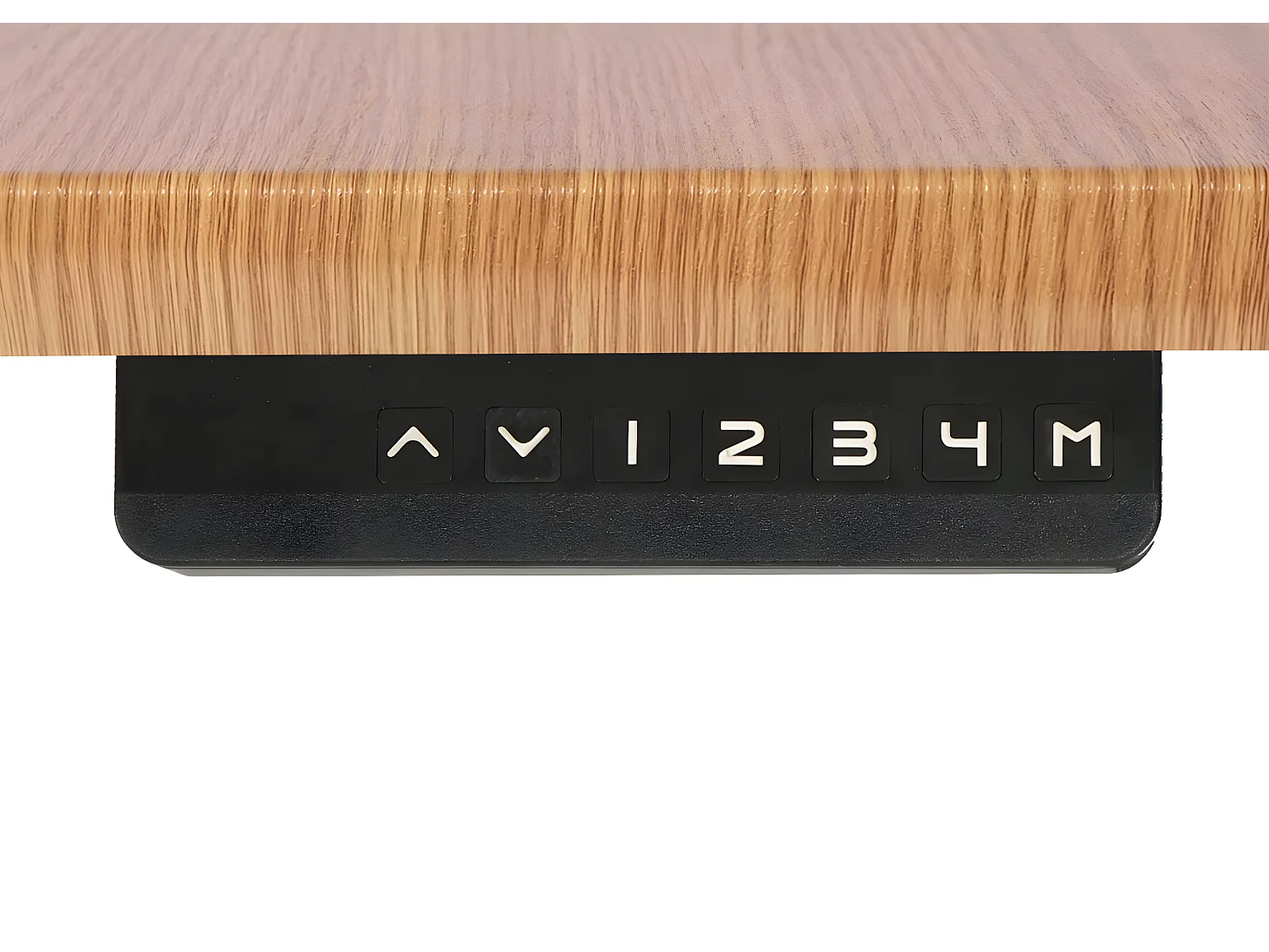 Schreibtisch MCW-D40, Braun Struktur, schwarz