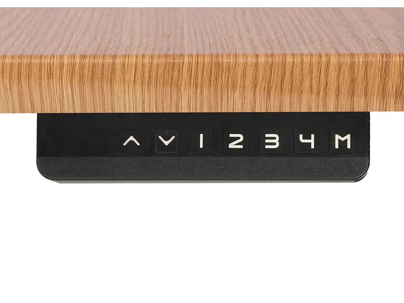 Schreibtisch MCW-D40, Braun Struktur, schwarz