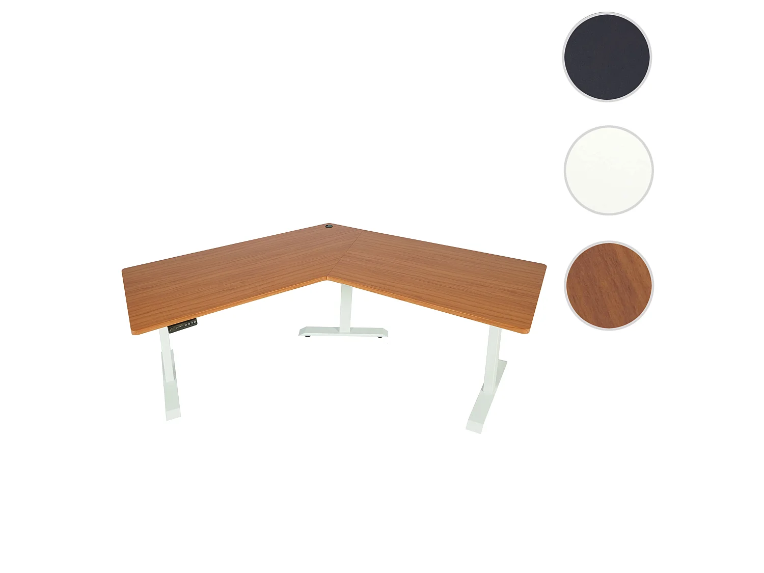 Schreibtisch MCW-D40, Natur, weiß