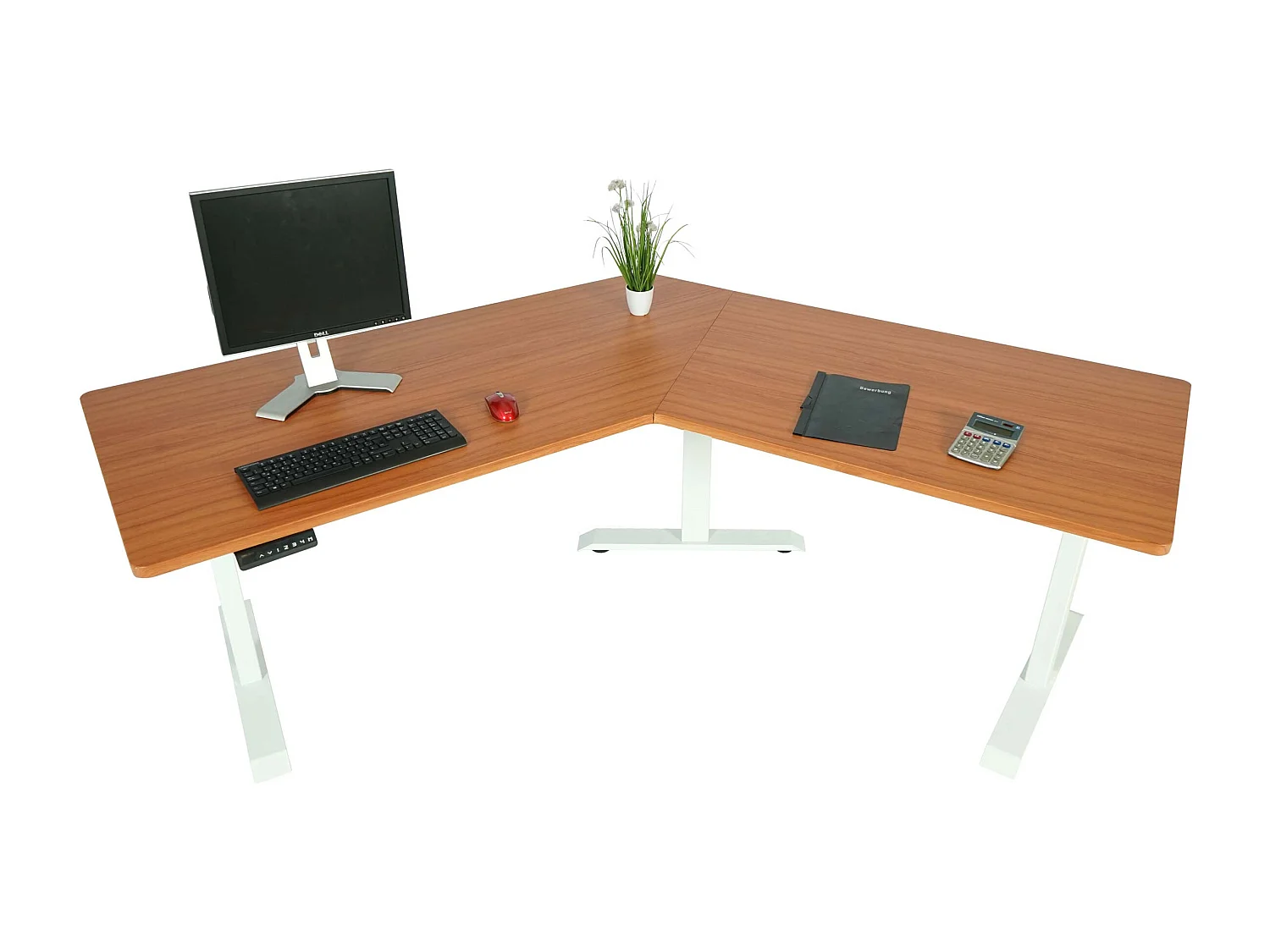 Schreibtisch MCW-D40, Natur, weiß