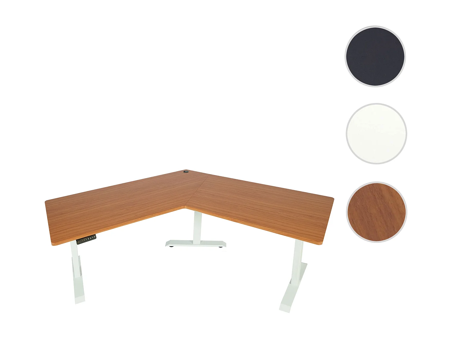 Schreibtisch MCW-D40, Natur, weiß