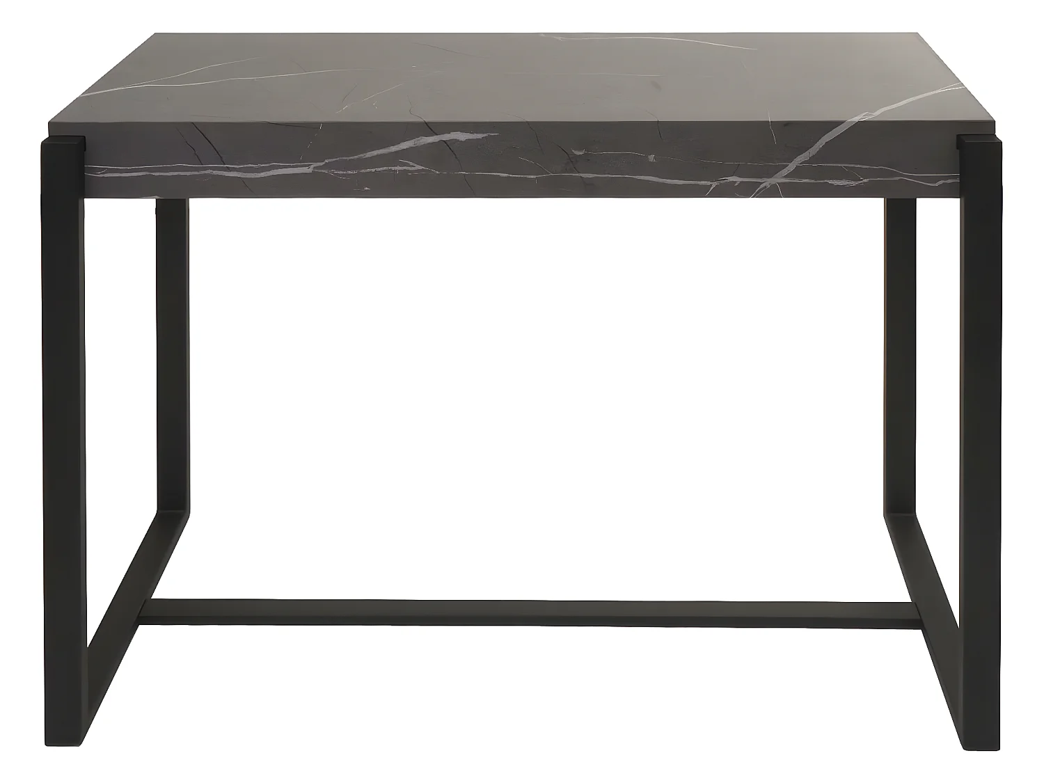 Table console MCW-L53,  aspect marbre gris