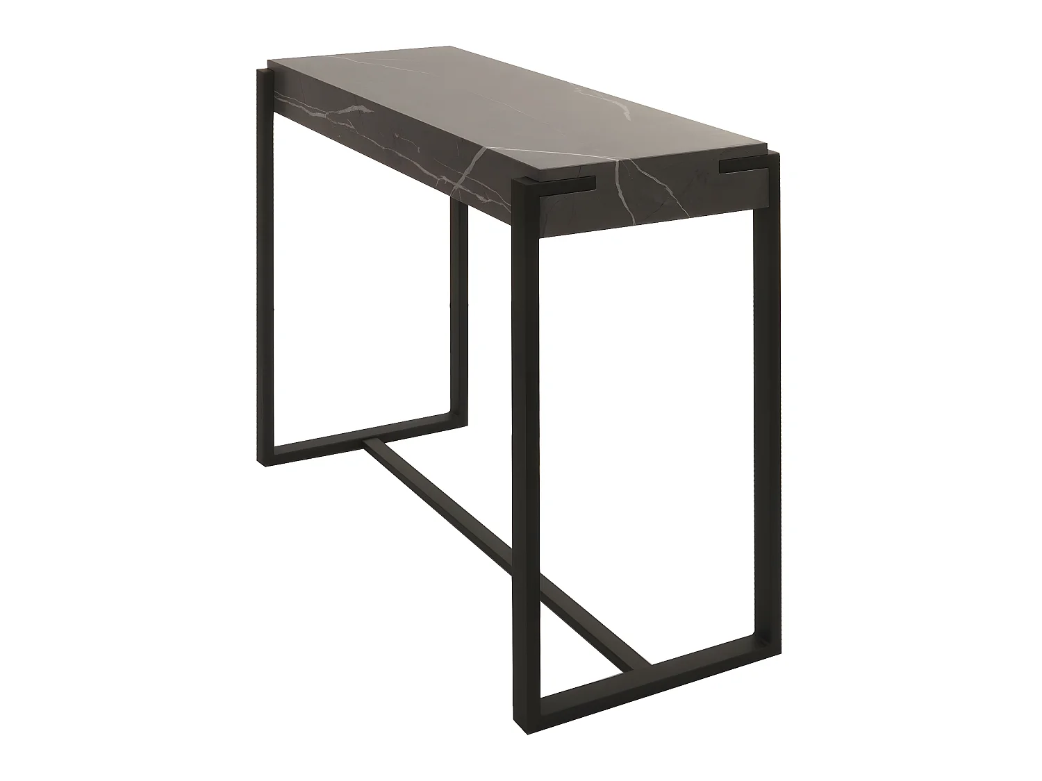 Nachtkastje MCW-L53,  marmer look grijs