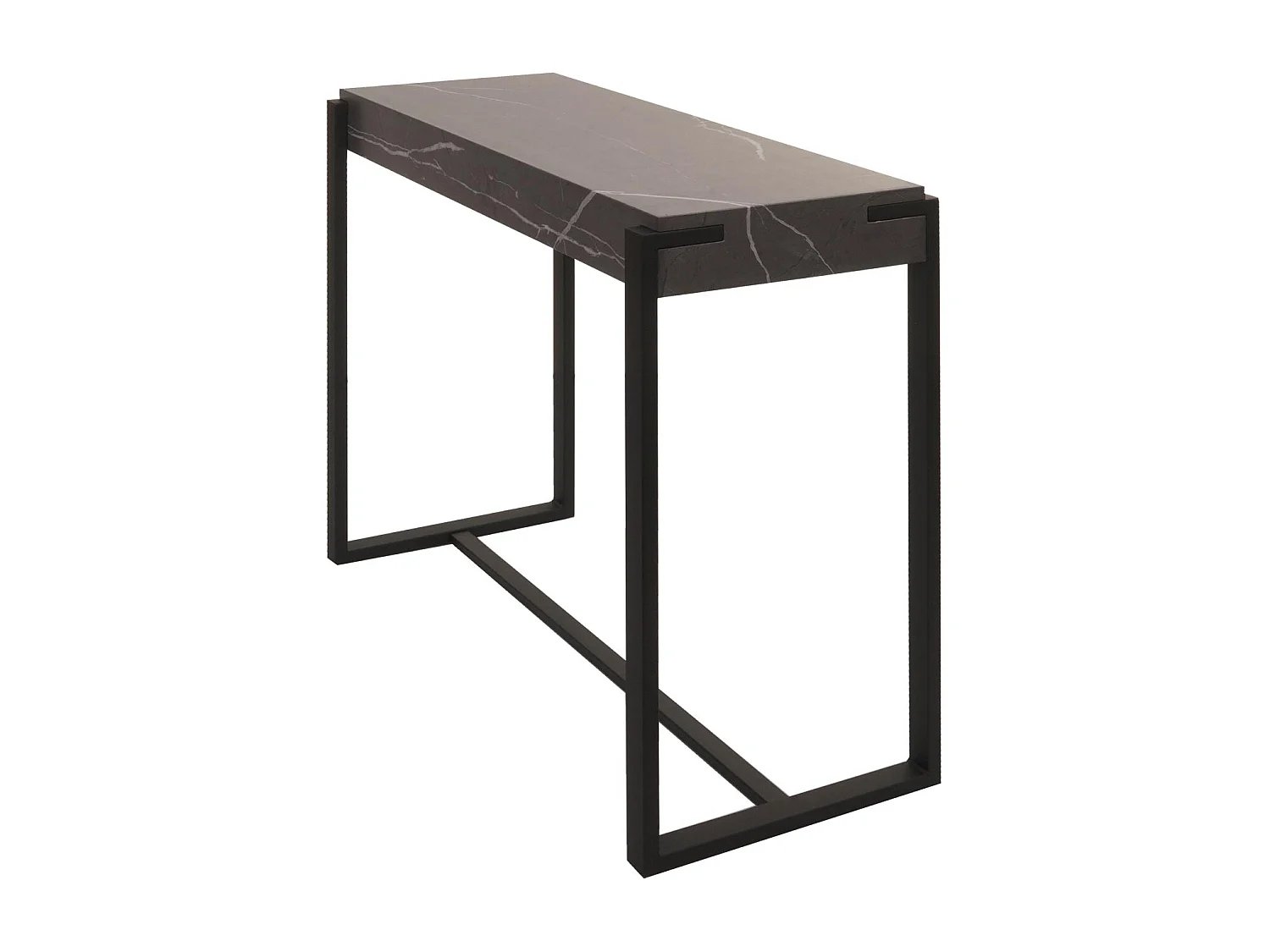 Console tafel MCW-L53,  marmer look grijs
