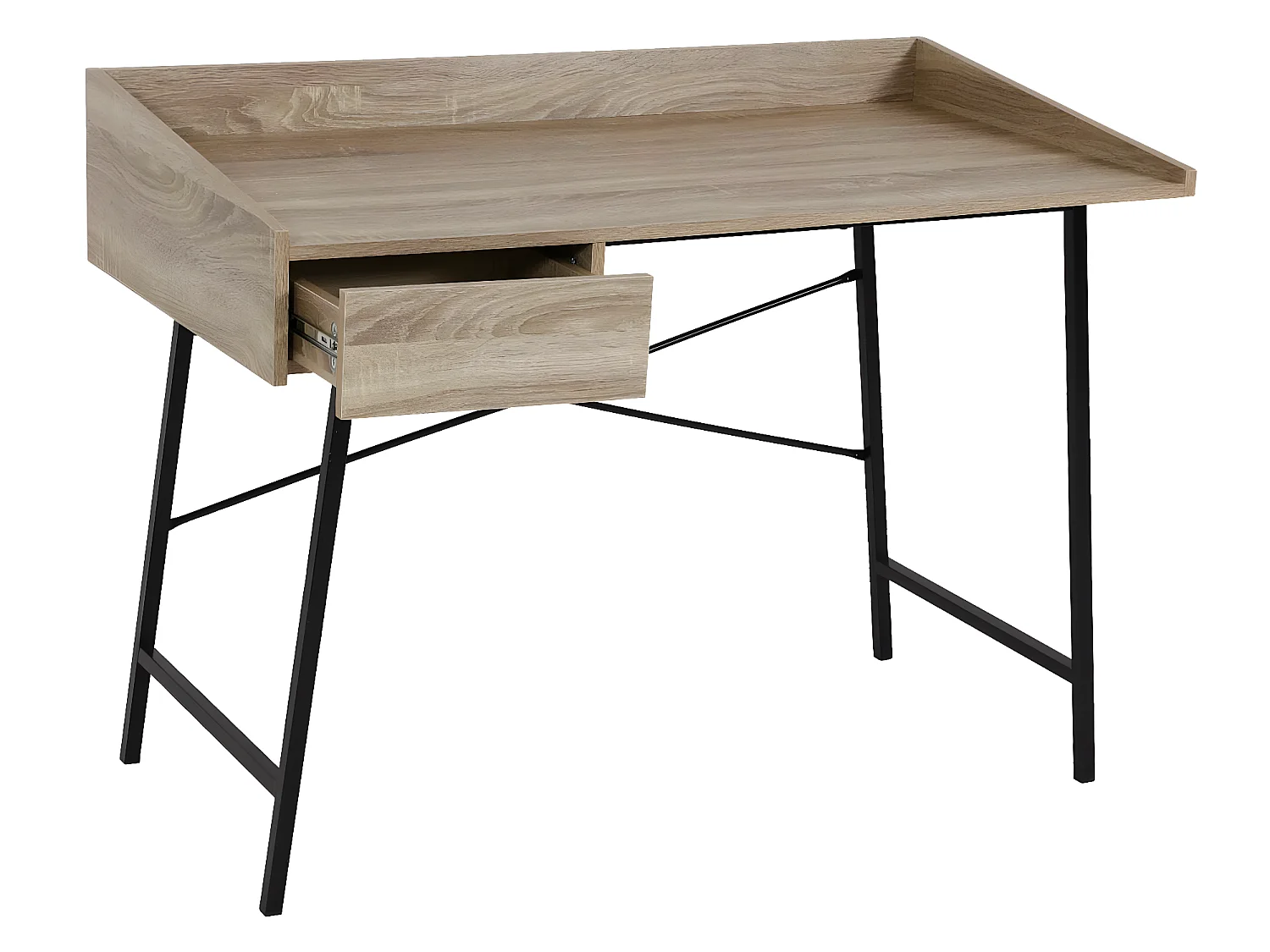 Stolik konsolowy MCW-J97 o strukturze 3D,  Wygląd dębu