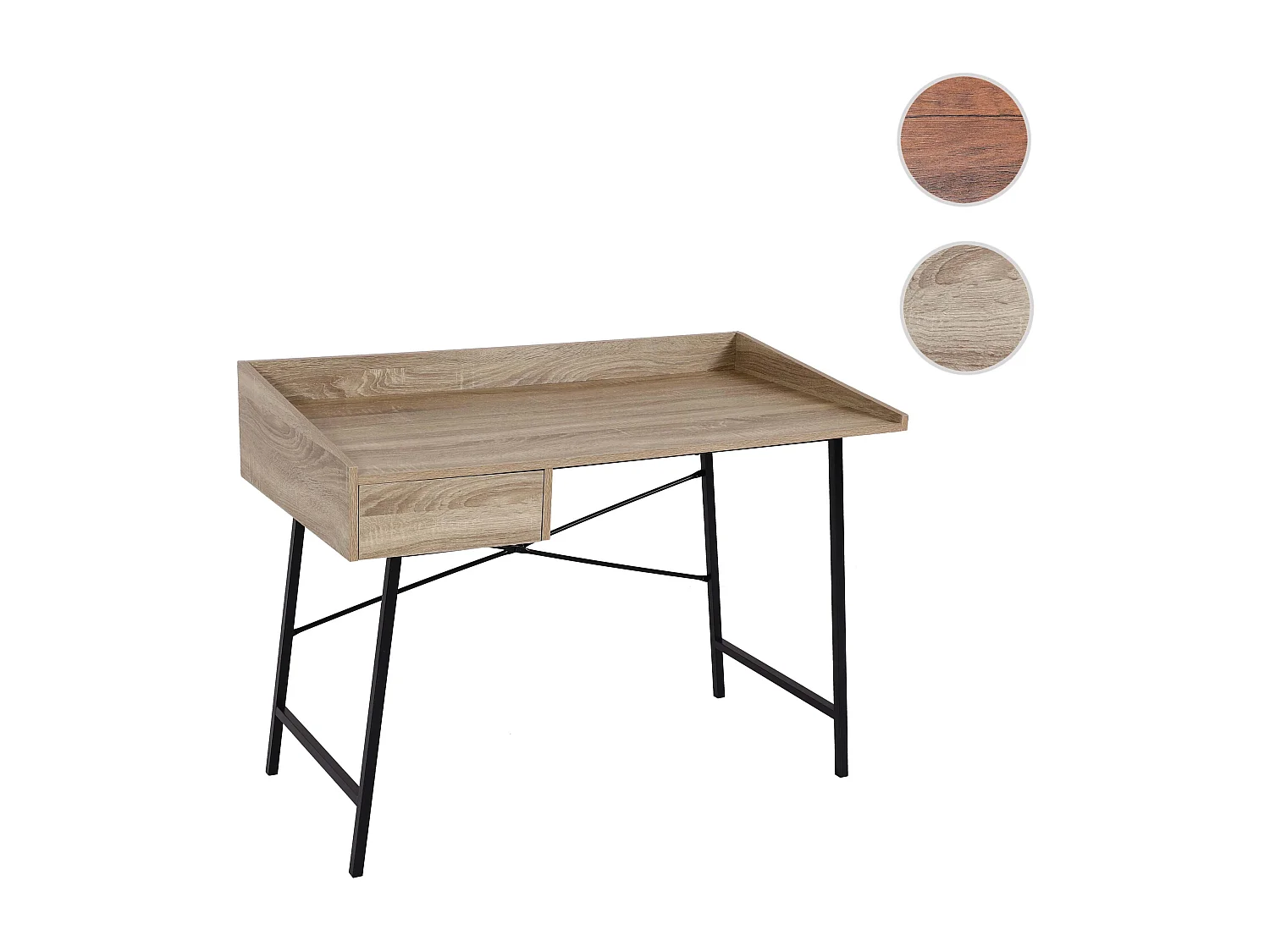 Stolik konsolowy MCW-J97 o strukturze 3D,  Wygląd dębu