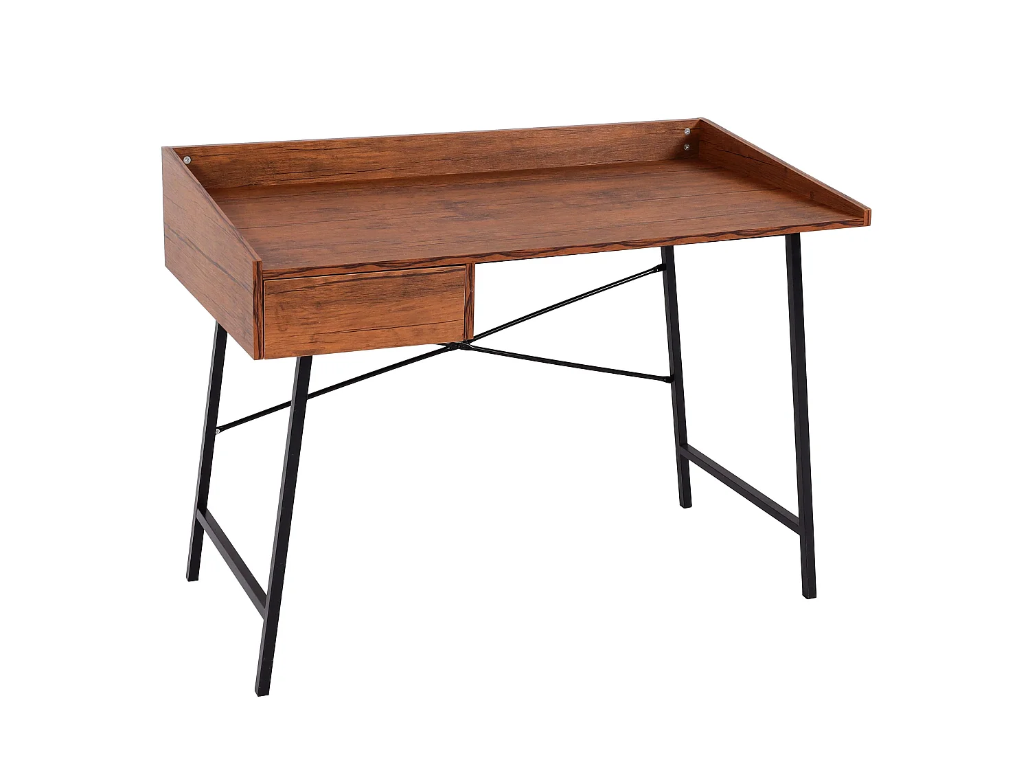 Stolik konsolowy MCW-J97 o strukturze 3D,  brązowy