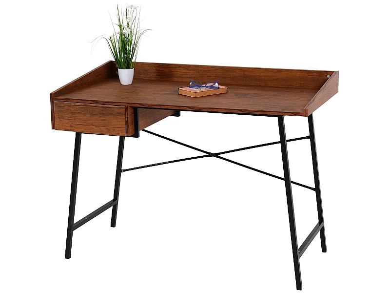 Konsolentisch MCW-J97 3D-Struktur, Braun