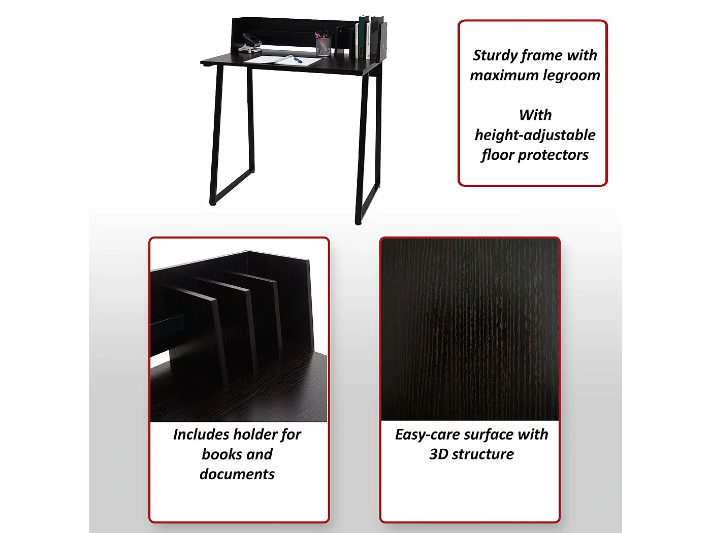 Table console MCW-K69,  noir