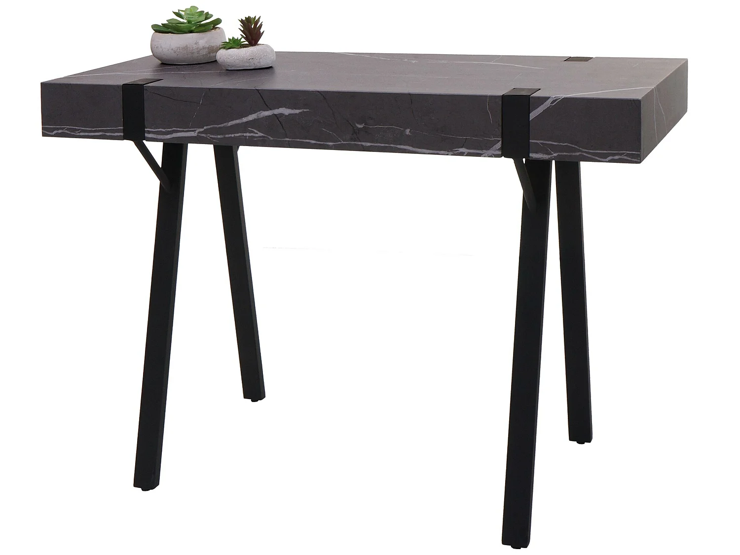 Stolik konsolowy MCW-L54,  marmurowy szary