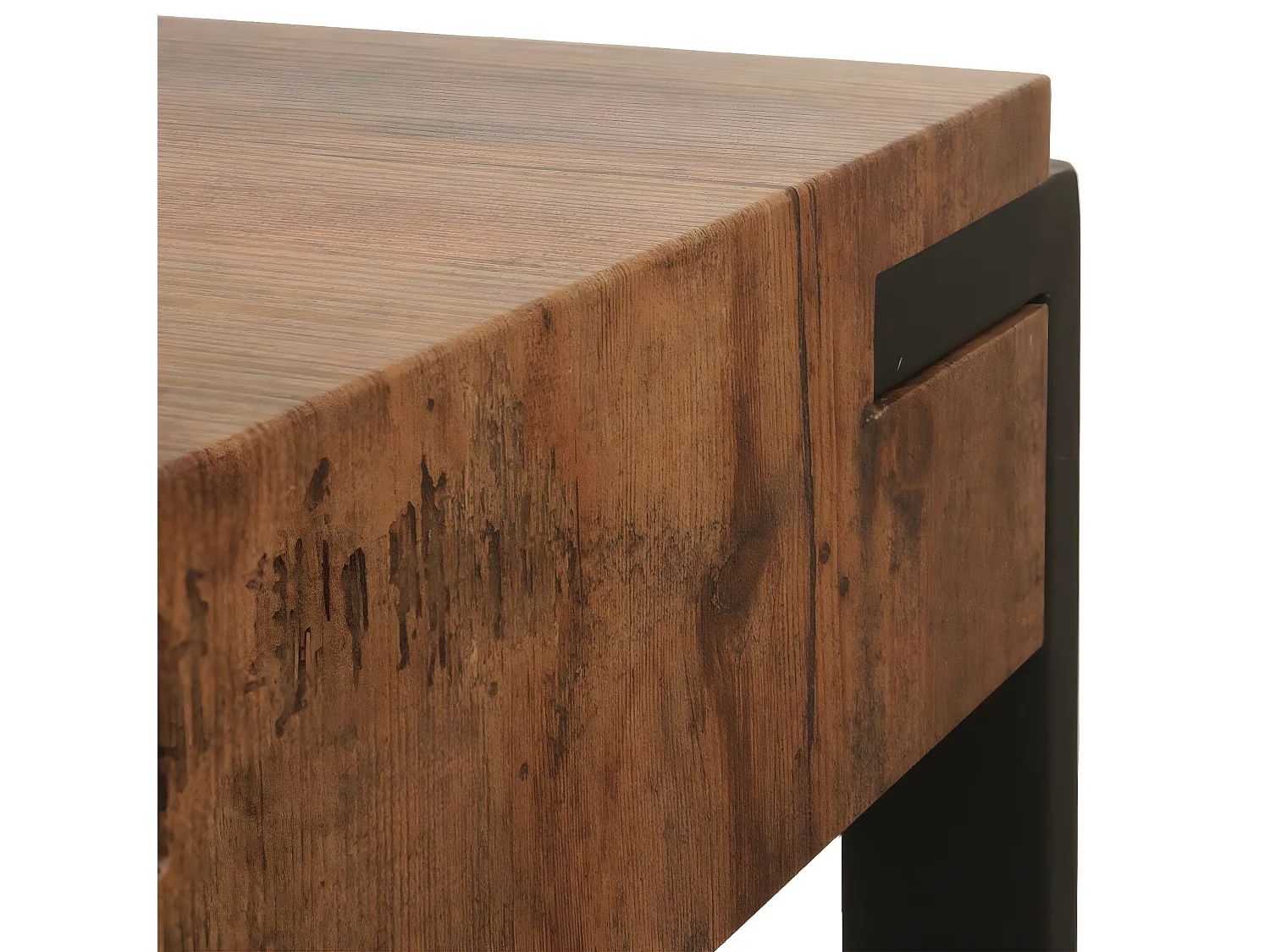 Table console MCW-L53,  chêne sauvage foncé