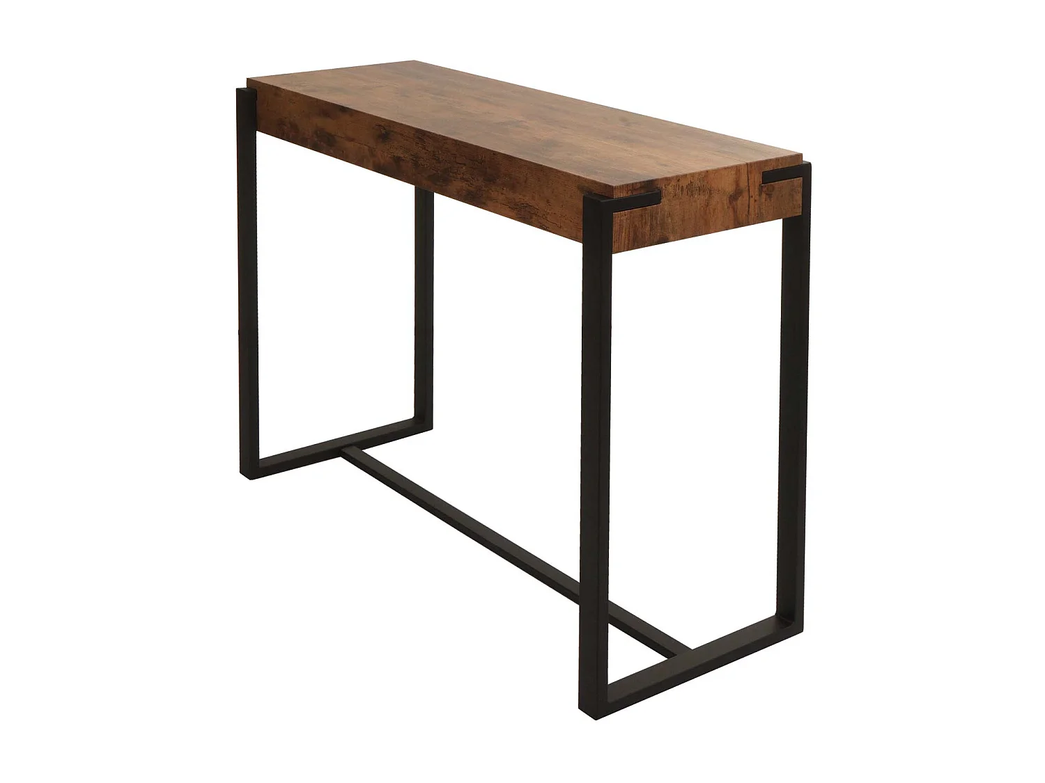 Table console MCW-L53,  chêne sauvage foncé