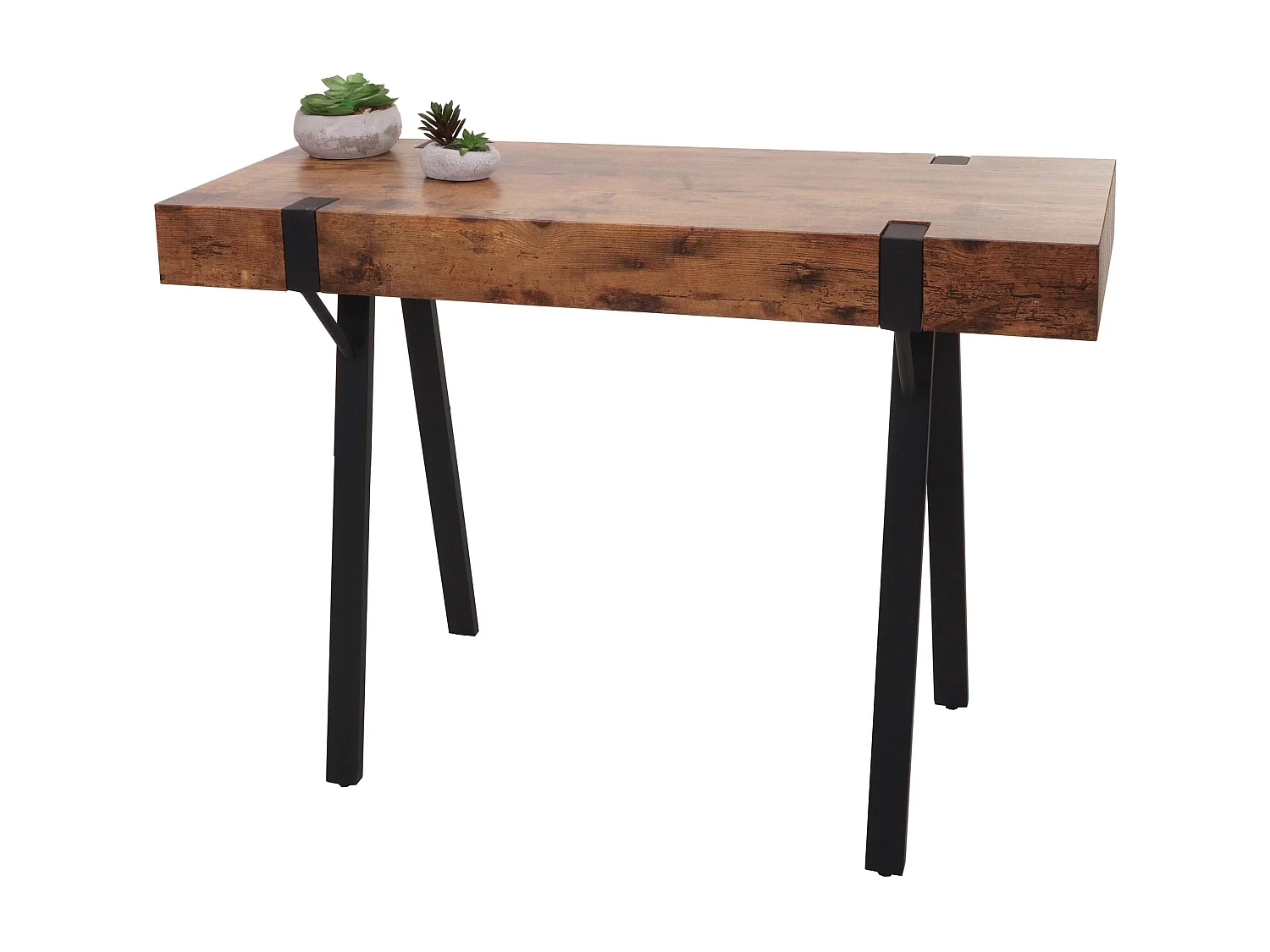 Stolik konsolowy MCW-L54,  ciemny dziki dąb