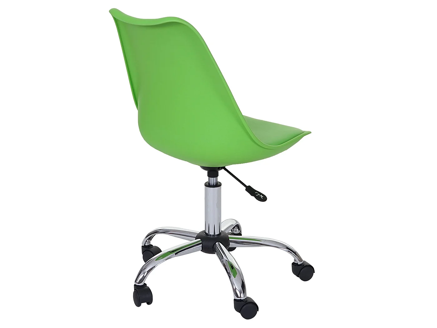 Chaise pivotante MCW-B15,  similicuir, vert