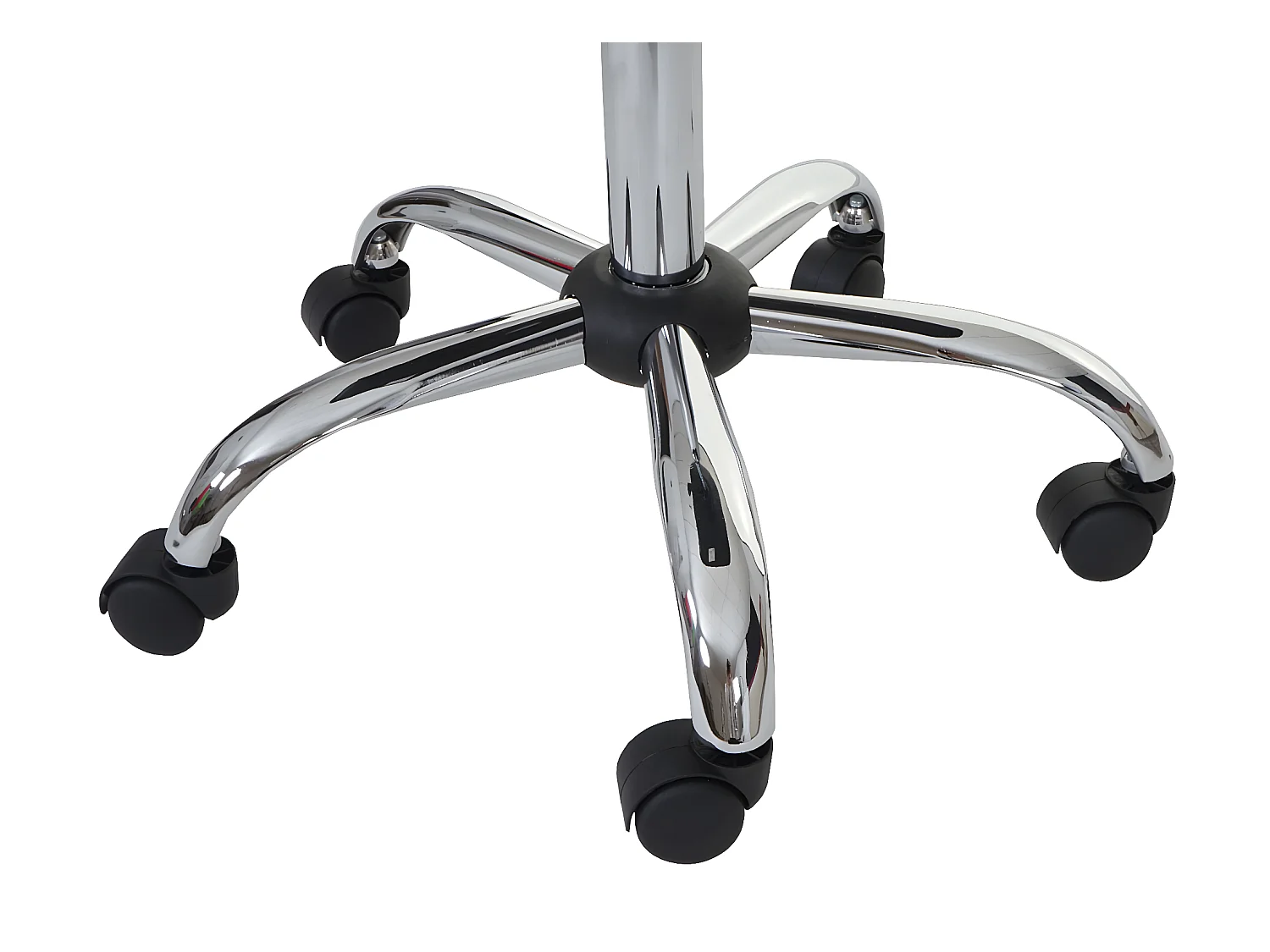 Chaise pivotante MCW-B15,  similicuir, noir