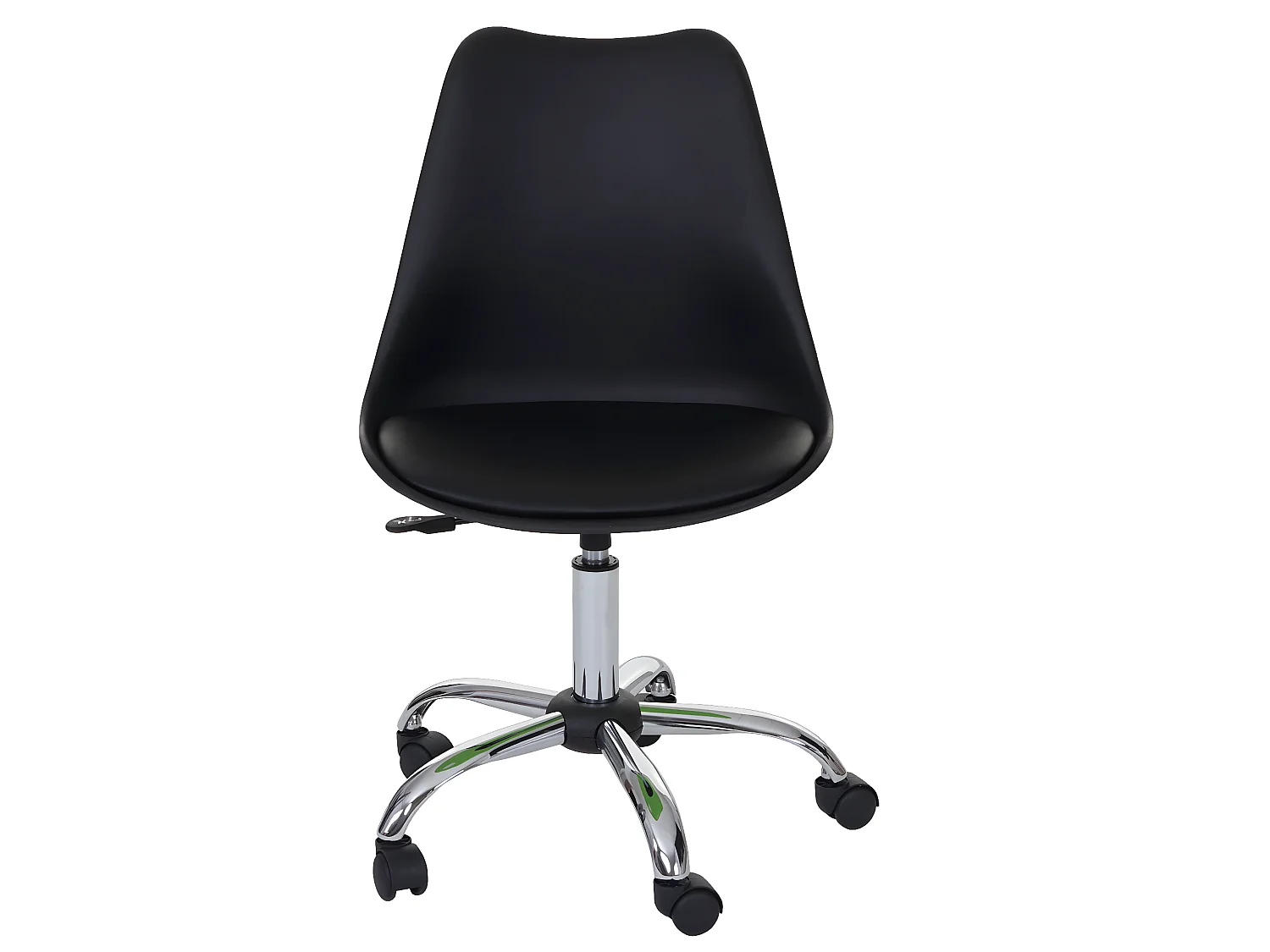 Sedia ufficio Malmoe MCW-T501 plastica ecopelle 54x49x83-96cm nero