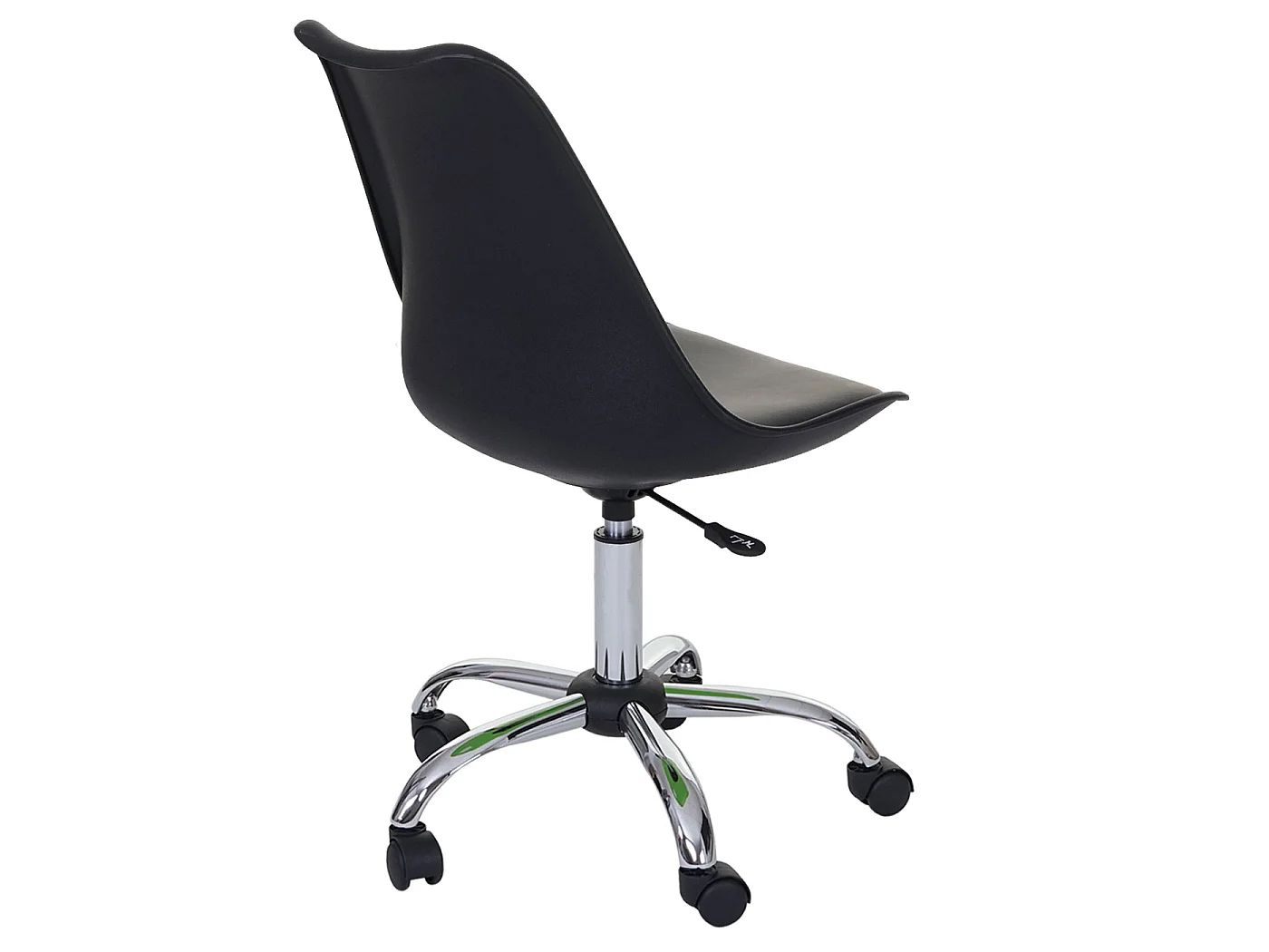 Sedia ufficio Malmoe MCW-T501 plastica ecopelle 54x49x83-96cm nero