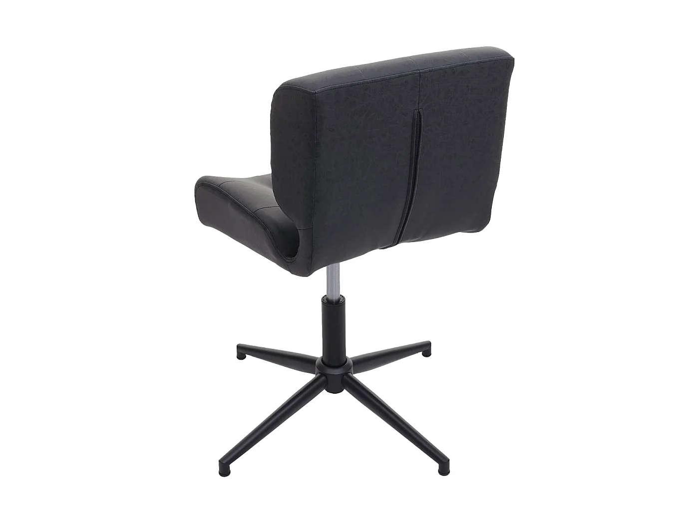 Bureaustoel MCW-H42,  kunstleer vintage donkergrijs, zwart onderstel