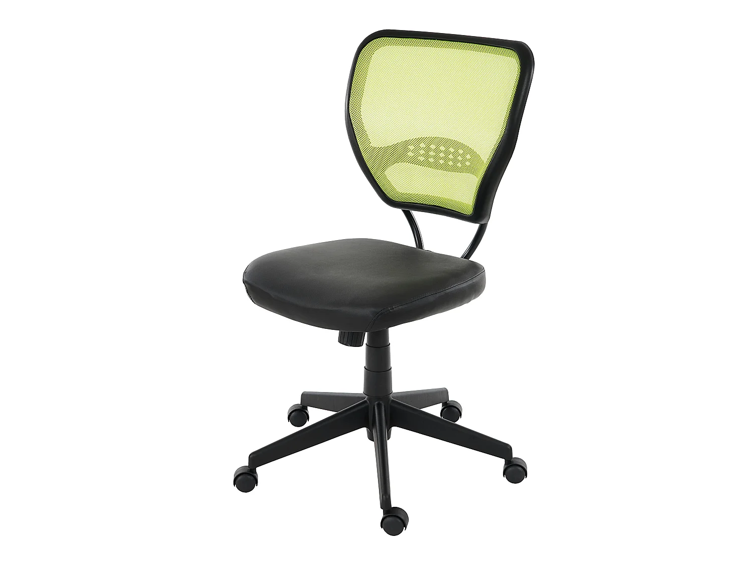 Chaise de bureau professionnelle Chicago en similicuir,  vert, sans accoudoirs
