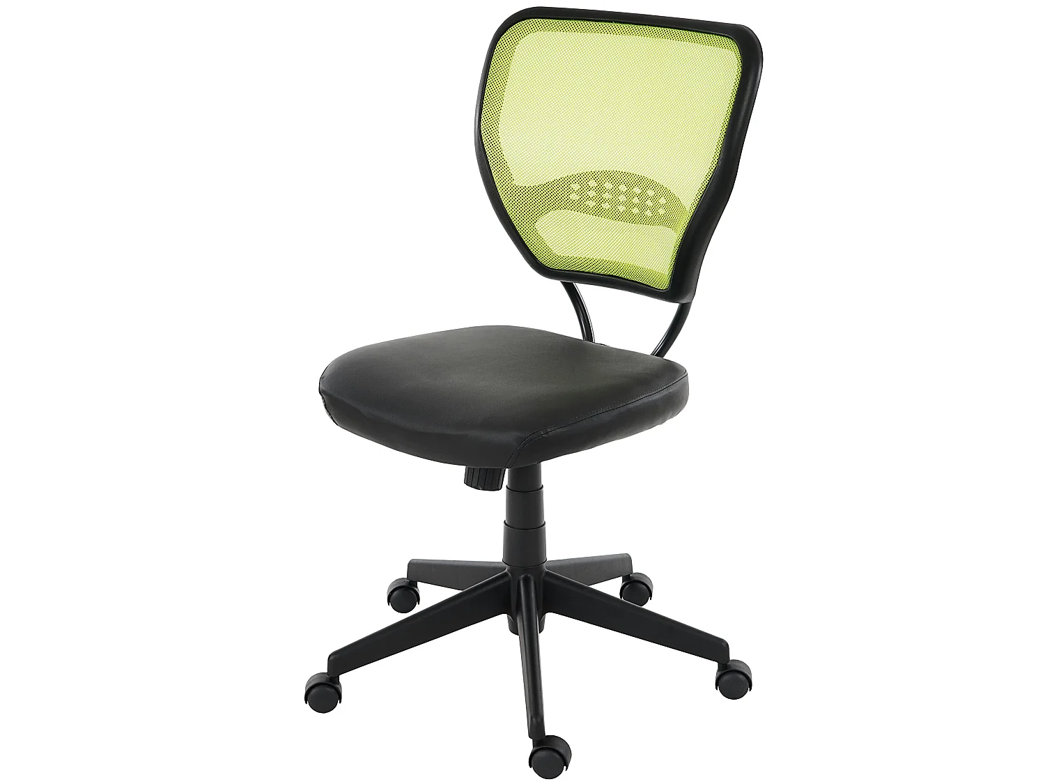 Chaise de bureau professionnelle Chicago en similicuir,  vert, sans accoudoirs