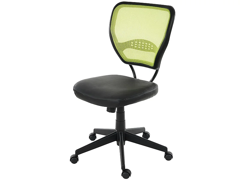 Chaise de bureau professionnelle Chicago en similicuir,  vert, sans accoudoirs