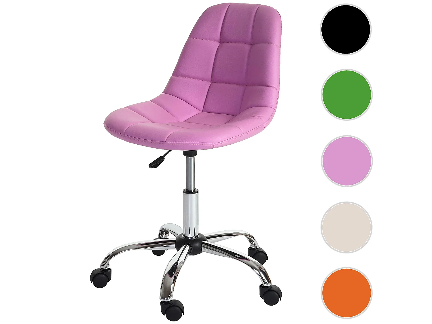Krzesło obrotowe MCW-A86,  Różowy