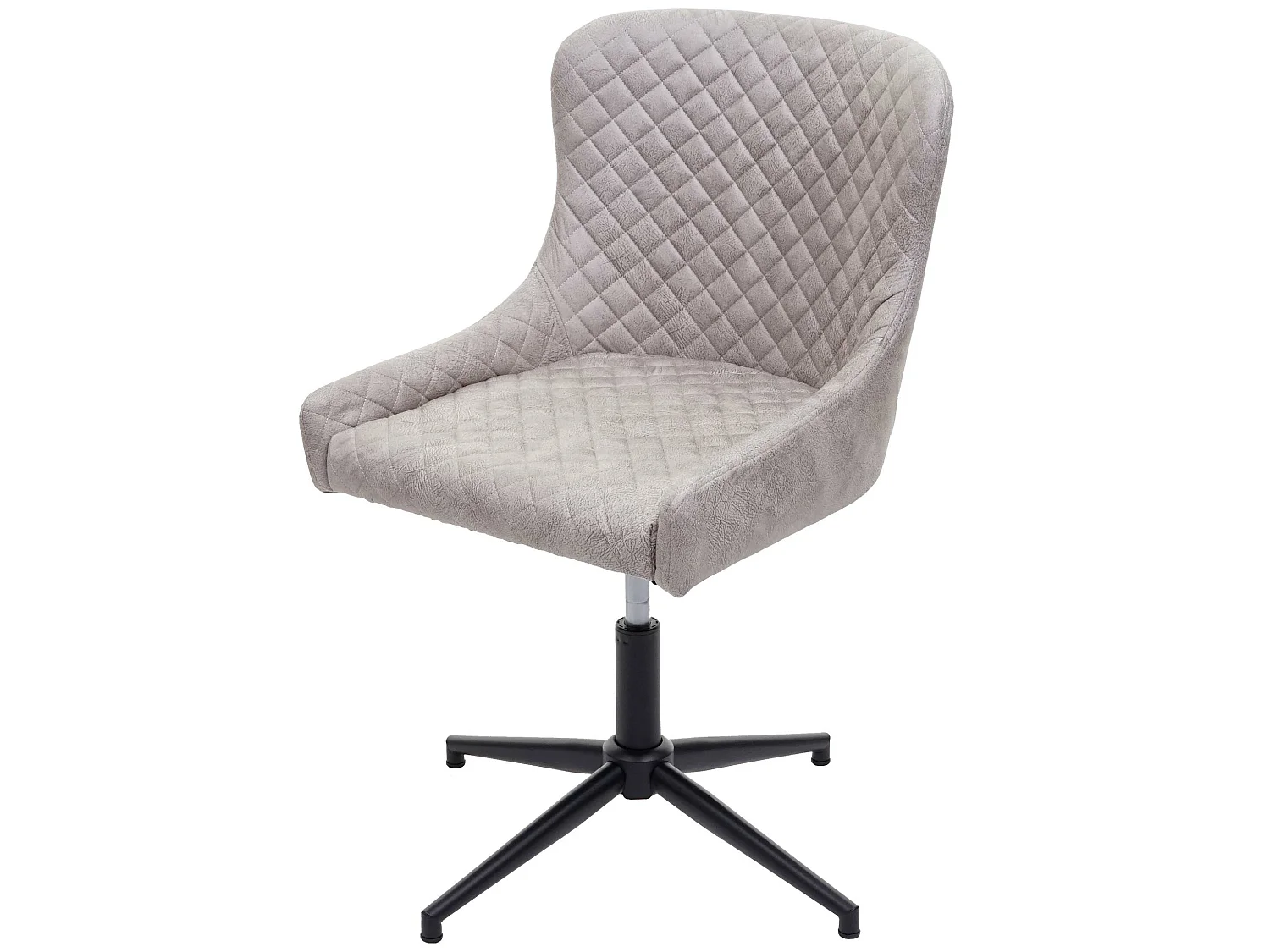 Chaise de bureau MCW-H79,  tissu / textile gris