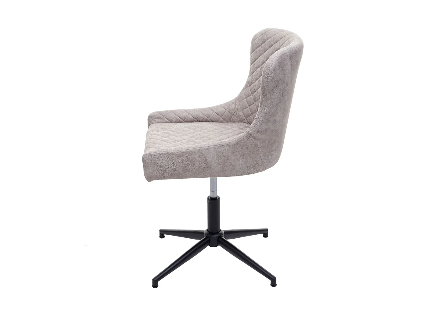 Chaise de bureau MCW-H79,  tissu / textile gris