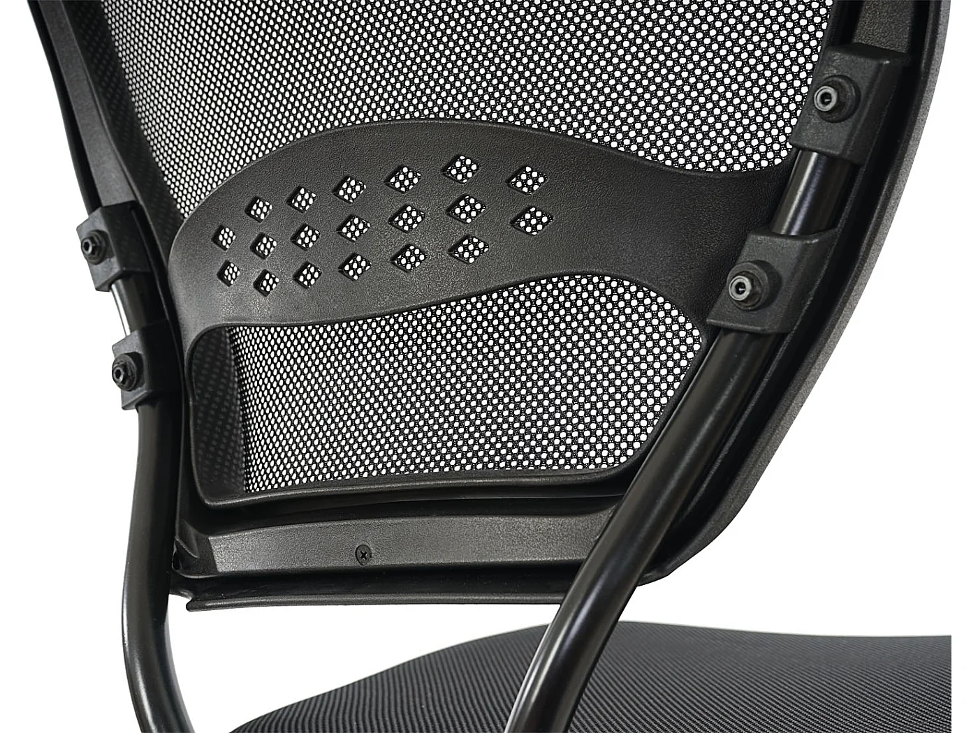 Chaise de bureau professionnelle Chicago tissu/textile,  noir, sans accoudoirs