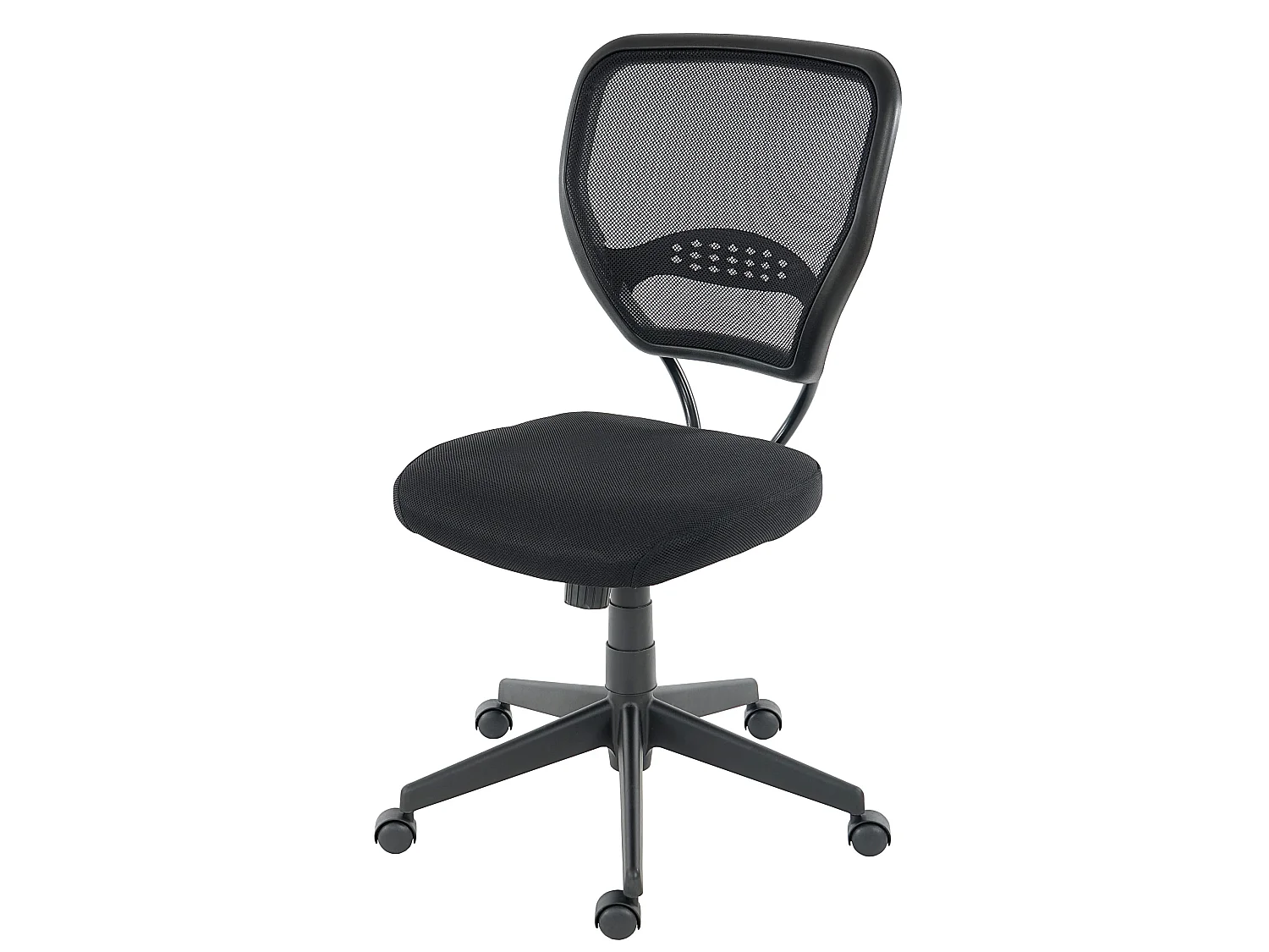 Profesjonalne krzesło biurowe Chicago tkanina/tekstylia,  czarny bez podłokietników