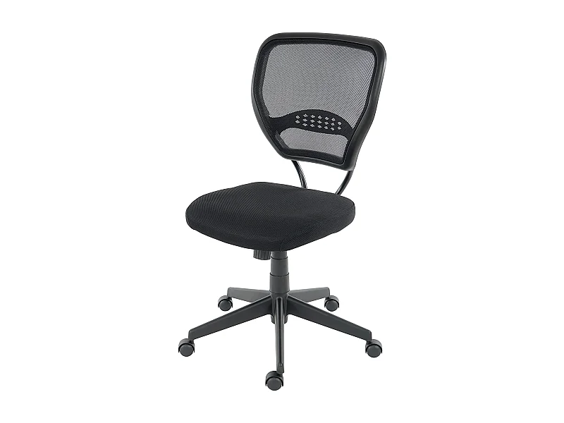 Profesjonalne krzesło biurowe Chicago tkanina/tekstylia,  czarny bez podłokietników