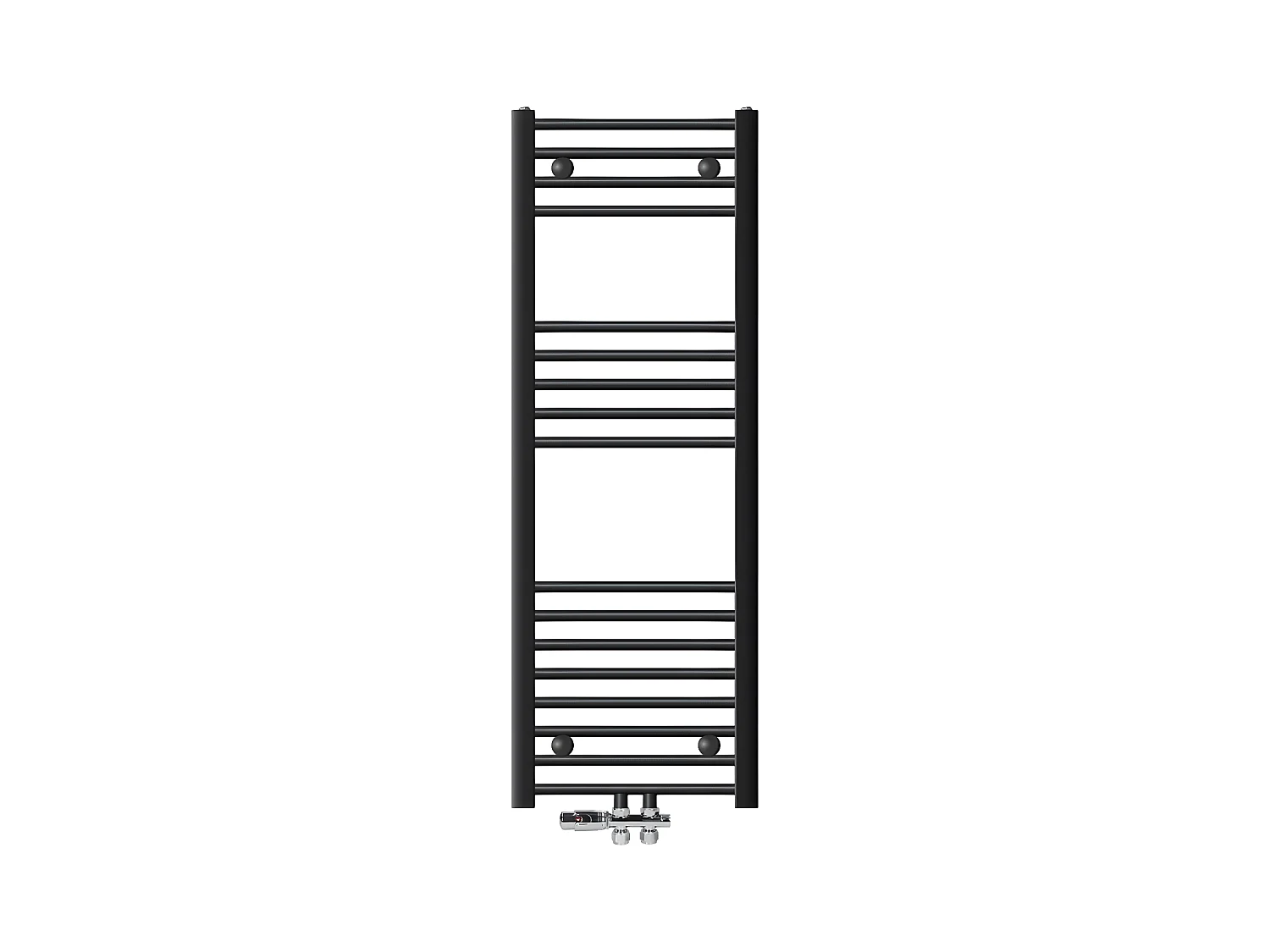 ECD Germany radiateur de salle de bain raccordement central 400 x 1200 mm anthracite droit