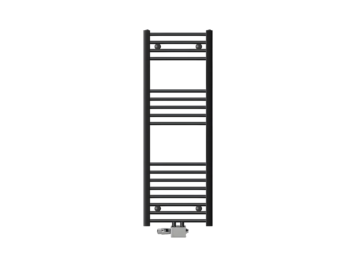 ECD Germany radiateur de salle de bain raccordement central 400 x 1200 mm anthracite droit avec